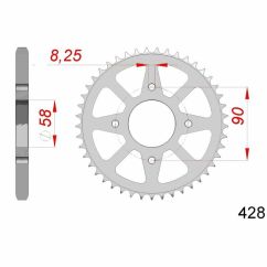 Couronne AFAM acier standard - 428