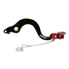 Pédale de frein RFX Pro Series - embout repliable - noir/rouge