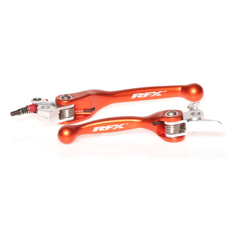 Jeu de leviers retournables forgés RFX Race Series - orange - freins Brembo / embrayages Magura Jeu de leviers retournables forgés RFX Race Series - orange - freins Brembo / embrayages Magura