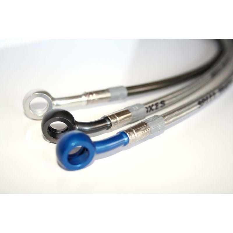 Durite de frein Aviation SPEEDBRAKES carbone/raccord bleu