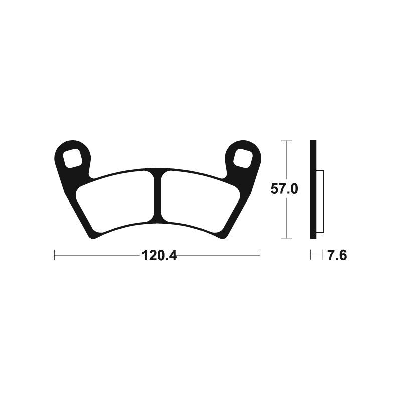 Plaquettes de frein TECNIUM Racing MX/Quad métal fritté - MOR397 Plaquettes de frein TECNIUM Racing MX/Quad métal fritté - MOR397