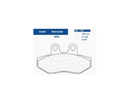 Plaquettes de frein CL BRAKES Maxi Scooter métal fritté - 3077MSC