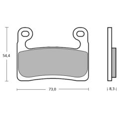 Plaquettes de frein BREMBO UPGRADE Type M118 Z04 - Racing