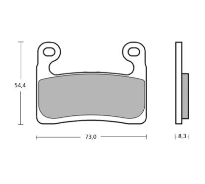 Plaquettes de frein BREMBO UPGRADE Type M118 Z04 - Racing