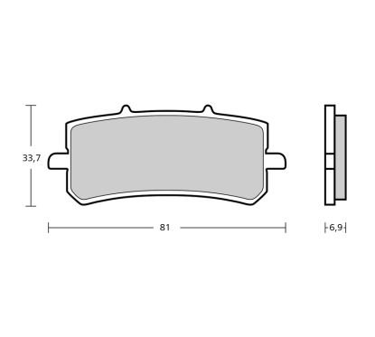 Plaquettes de frein BREMBO GP4 Z04 Sinter Metal - 107A48684