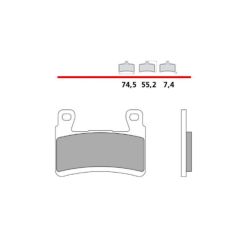 Plaquettes de frein BREMBO UPGRADE Z04 métal fritté - 107A48617