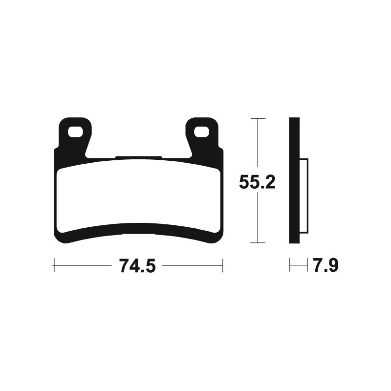 Plaquettes de frein TECNIUM Racing métal fritté carbone - MCR394 Plaquettes de frein TECNIUM Racing métal fritté carbone - MCR394
