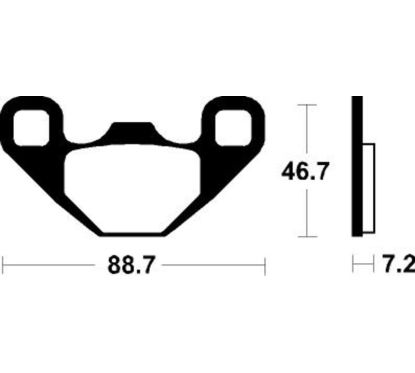 Plaquettes de frein TECNIUM Racing MX/Quad métal fritté - MOR406