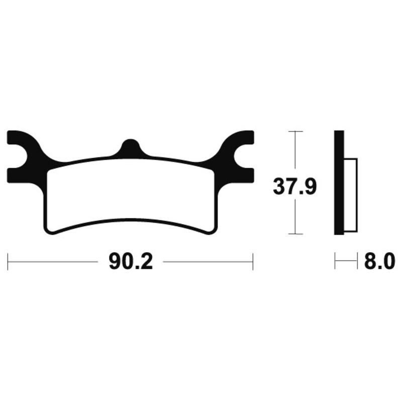 Plaquettes de frein TECNIUM Racing MX/Quad métal fritté - MOR287 Plaquettes de frein TECNIUM Racing MX/Quad métal fritté - MOR287