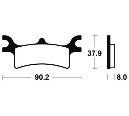 Plaquettes de frein TECNIUM Racing MX/Quad métal fritté - MOR287