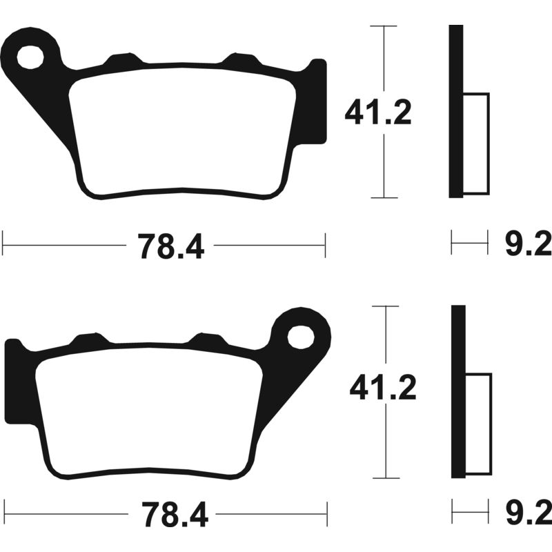 Plaquettes de frein TECNIUM Scooter organique - ME175 Plaquettes de frein TECNIUM Scooter organique - ME175