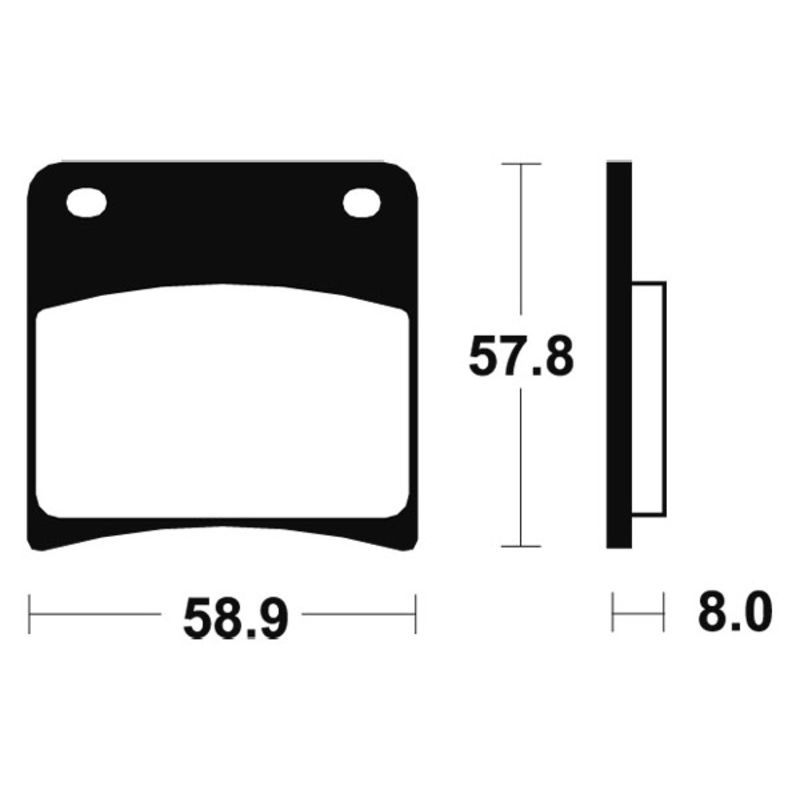 Plaquettes de frein TECNIUM Performance métal fritté - MF120 Plaquettes de frein TECNIUM Performance métal fritté - MF120