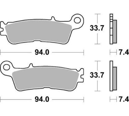 Plaquettes de frein BRAKING Off-Road métal fritté - 995CM46