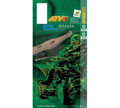 Plaquettes de frein CL BRAKES Quad métal fritté - 2408ATV1