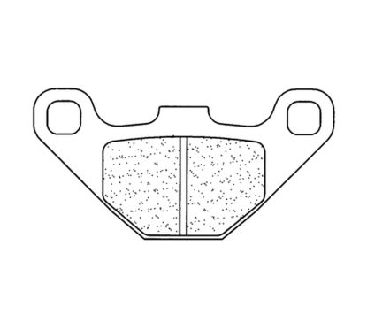 Plaquettes de frein CL BRAKES Off-Road métal fritté - 2466MX10