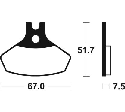 Plaquettes de frein TECNIUM MX/Quad métal fritté - MO407