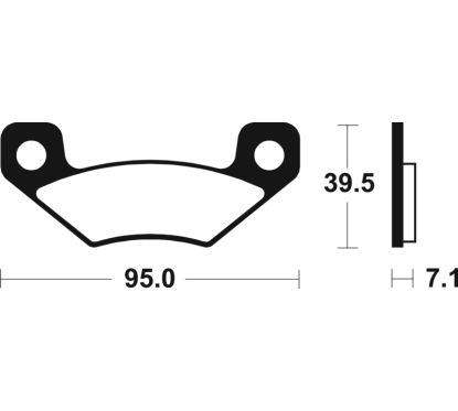 Plaquettes de frein TECNIUM MX/Quad métal fritté - MO408