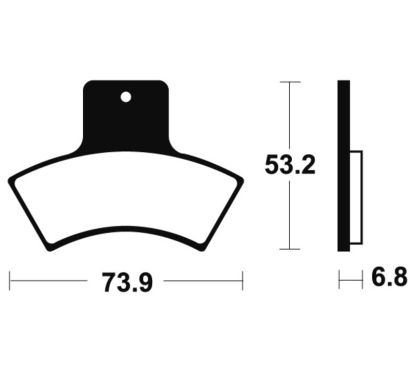 Plaquettes de frein TECNIUM MX/Quad métal fritté - MO255