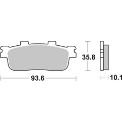 Plaquettes de frein BREMBO Scooter métal fritté - 07040XS