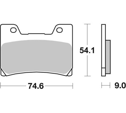 Plaquettes de frein BREMBO route carbone céramique - 07YA2409