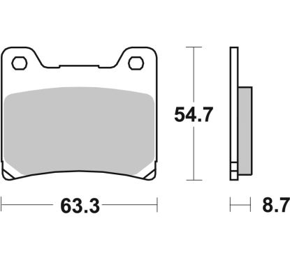 Plaquettes de frein BREMBO route carbone céramique - 07YA1107