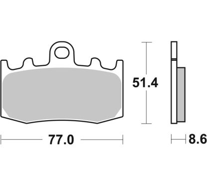 Plaquettes de frein BREMBO route carbone céramique - 07BB2607