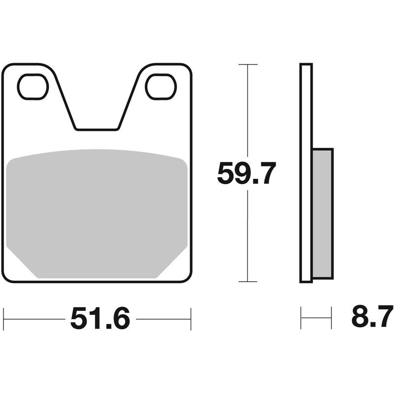 Plaquettes de frein BREMBO route métal fritté - 07YA38SP Plaquettes de frein BREMBO route métal fritté - 07YA38SP