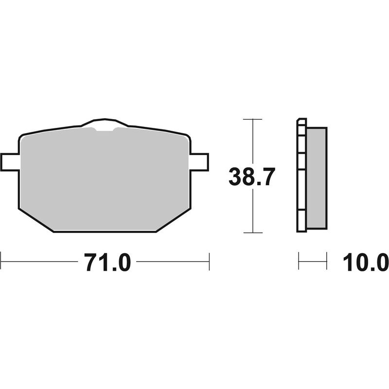 Plaquettes de frein BREMBO route carbone céramique - 07YA1809 Plaquettes de frein BREMBO route carbone céramique - 07YA1809