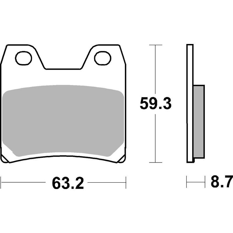 Plaquettes de frein BREMBO route métal fritté - 07YA40SP Plaquettes de frein BREMBO route métal fritté - 07YA40SP