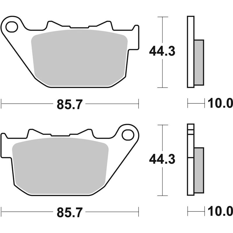 Plaquettes de frein BREMBO route métal fritté - 07HD14SP Plaquettes de frein BREMBO route métal fritté - 07HD14SP