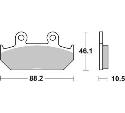 Plaquettes de frein BREMBO route carbone céramique - 07HO3509