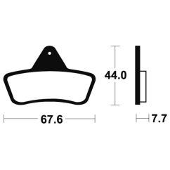 Plaquettes de frein TECNIUM MX/Quad métal fritté - MO258 Plaquettes de frein TECNIUM MX/Quad métal fritté - MO258