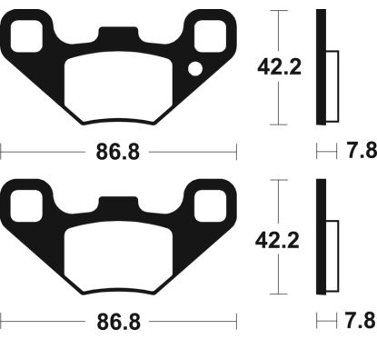 Plaquettes de frein TECNIUM MX/Quad métal fritté - MO405