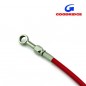 Durite Aviation 30cm ROUGE - Raccords INOX