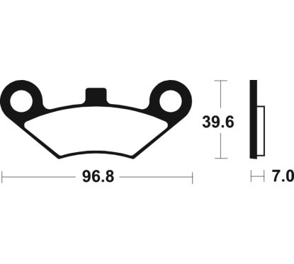 Plaquettes de frein TECNIUM MX/Quad métal fritté - MO414