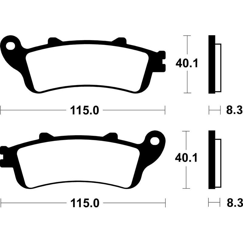 Plaquettes de frein TECNIUM Scooter organique - ME235 Plaquettes de frein TECNIUM Scooter organique - ME235