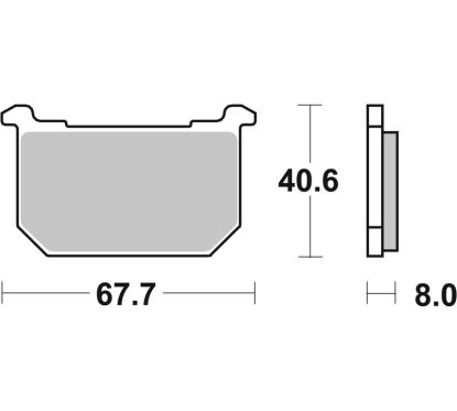 Plaquettes de frein BREMBO route carbone céramique - 07KA0506