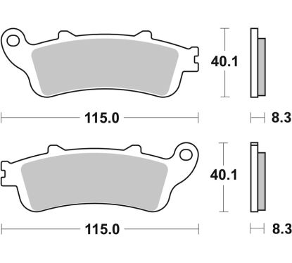 Plaquettes de frein BREMBO route carbone céramique - 07HO4206