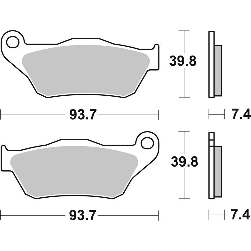 Plaquettes de frein BREMBO Scooter métal fritté - 07065XS Plaquettes de frein BREMBO Scooter métal fritté - 07065XS