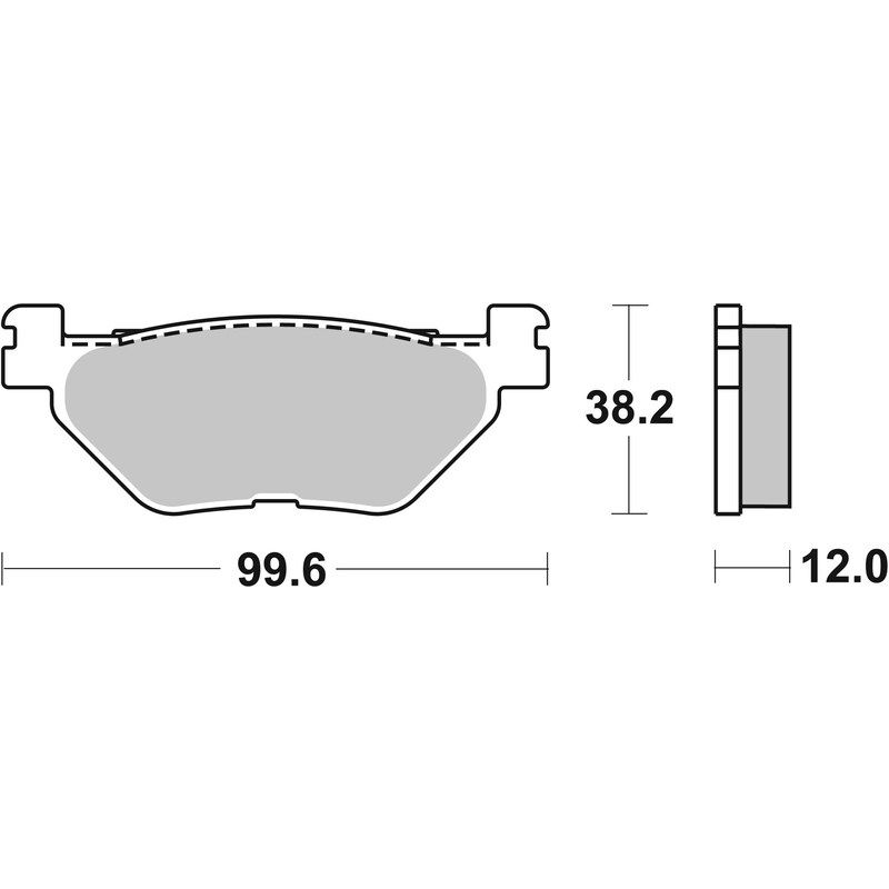 Plaquettes de frein BREMBO Scooter métal fritté - 07052XS