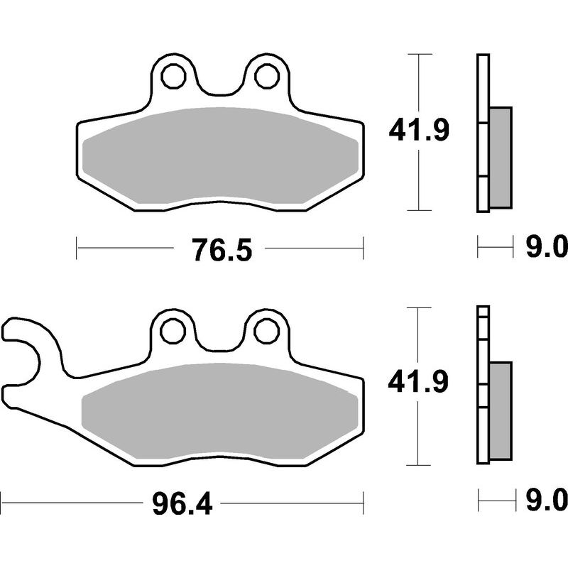 Plaquettes de frein BREMBO Scooter métal fritté - 07056XS Plaquettes de frein BREMBO Scooter métal fritté - 07056XS