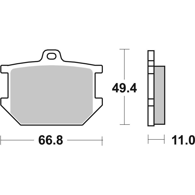 Plaquettes de frein BREMBO route carbone céramique - 07YA0309 Plaquettes de frein BREMBO route carbone céramique - 07YA0309