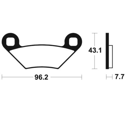 Plaquettes de frein TECNIUM MX/Quad métal fritté - MOA399