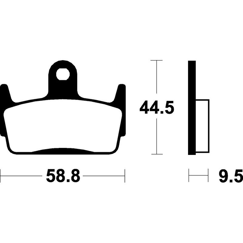 Plaquettes de frein TECNIUM Scooter organique - ME210 Plaquettes de frein TECNIUM Scooter organique - ME210