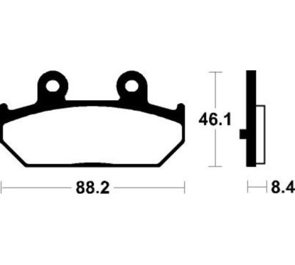 Plaquettes de frein TECNIUM Scooter organique - ME304