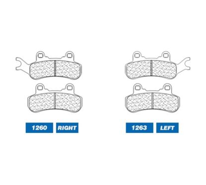 Plaquettes de frein CL BRAKES Quad métal fritté - 1260ATV1