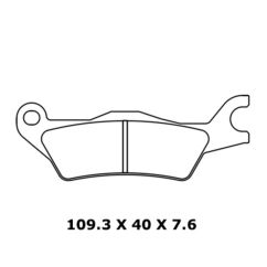 Plaquettes de frein CL BRAKES route métal fritté - 1258A3+