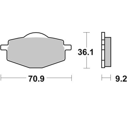 Plaquettes de frein BREMBO Off-Road métal fritté - 07YA14SD