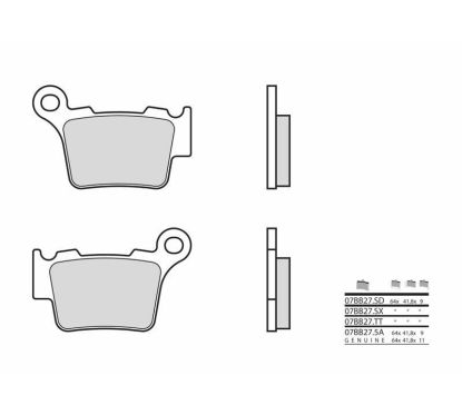 Plaquettes de frein BREMBO carbone céramique - 07BB275A