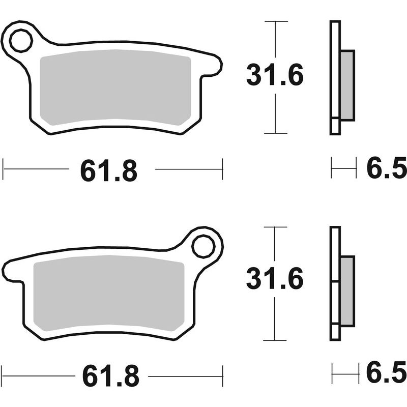 Plaquettes de frein BREMBO Off-Road métal fritté - 07GR69SD Plaquettes de frein BREMBO Off-Road métal fritté - 07GR69SD